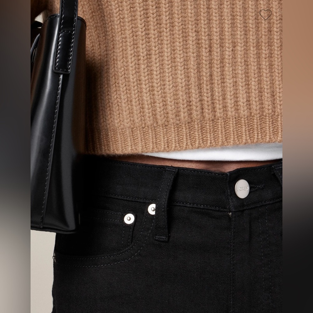 J.Crew Petite Slim straight jean in black rinse - Picture 2 of 11